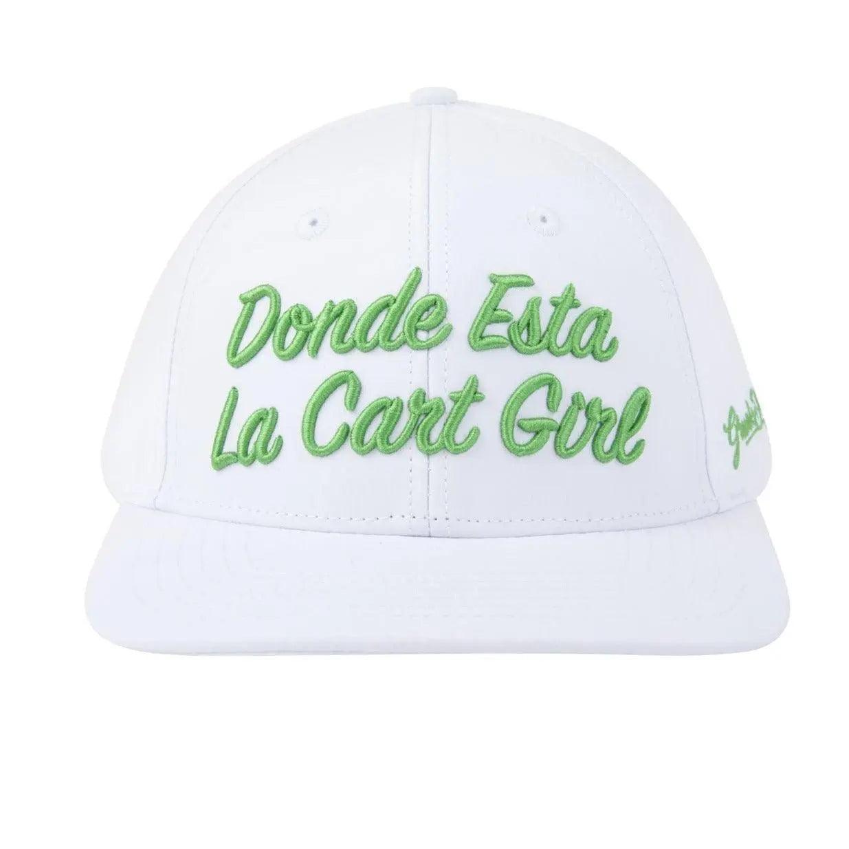 White Donde Esta La Cart Girl Hat