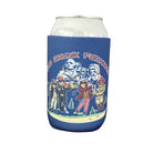 A white can in a Grunk Fathers Koozie by Grunk Dolfer featuring cartoon U.S. presidents with drinks before Mount Rushmore and the text “The Grunk Fathers” above.