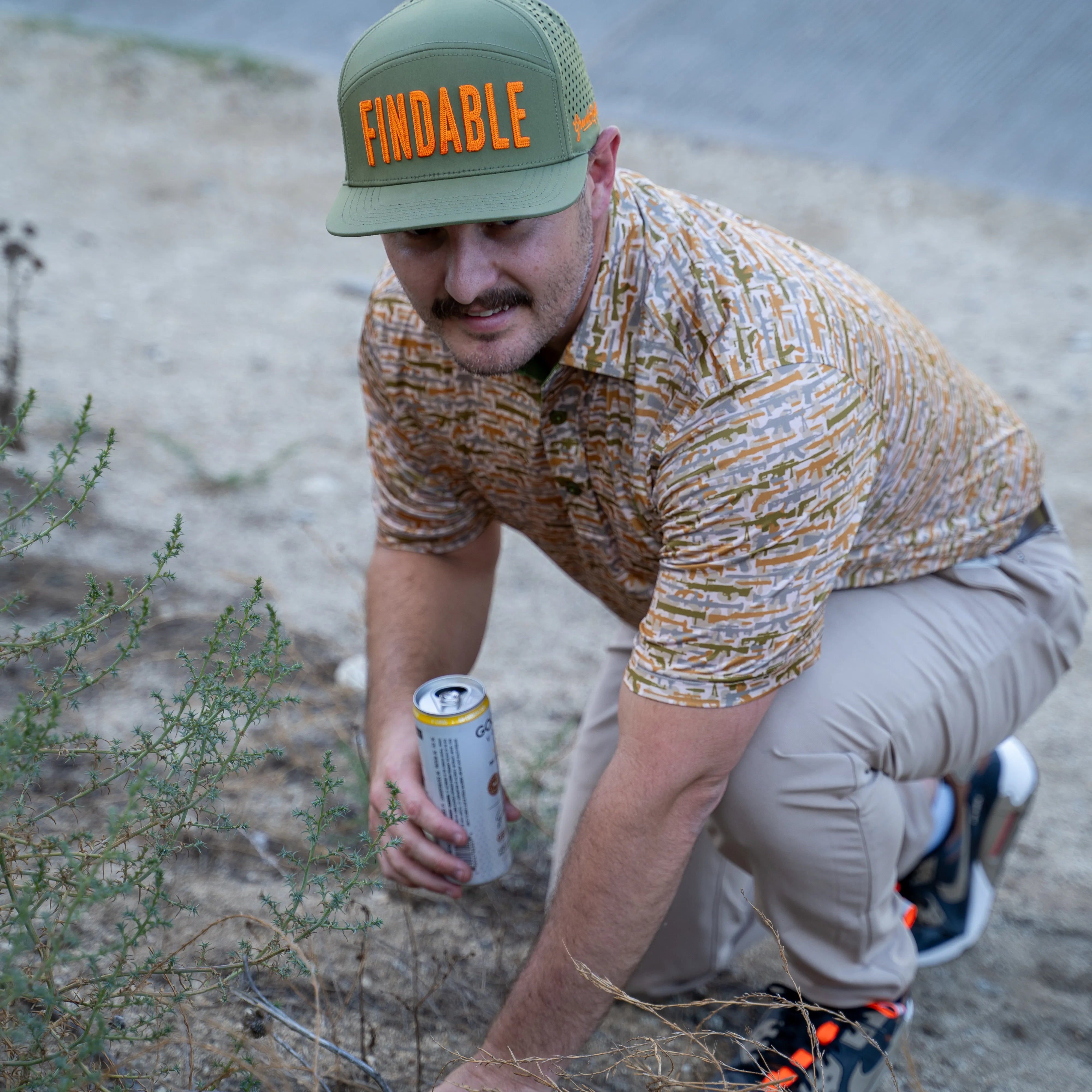 Green Findable Hat