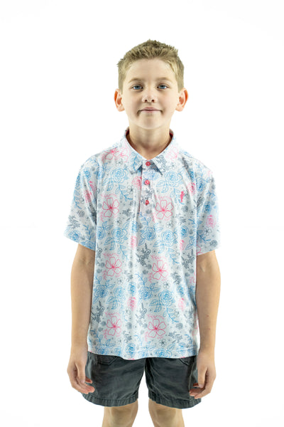 Kids White Neon Rose